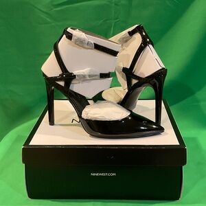 Nine West Glossy Black Heels